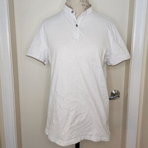 Massimo Dutti collarless polo shirt